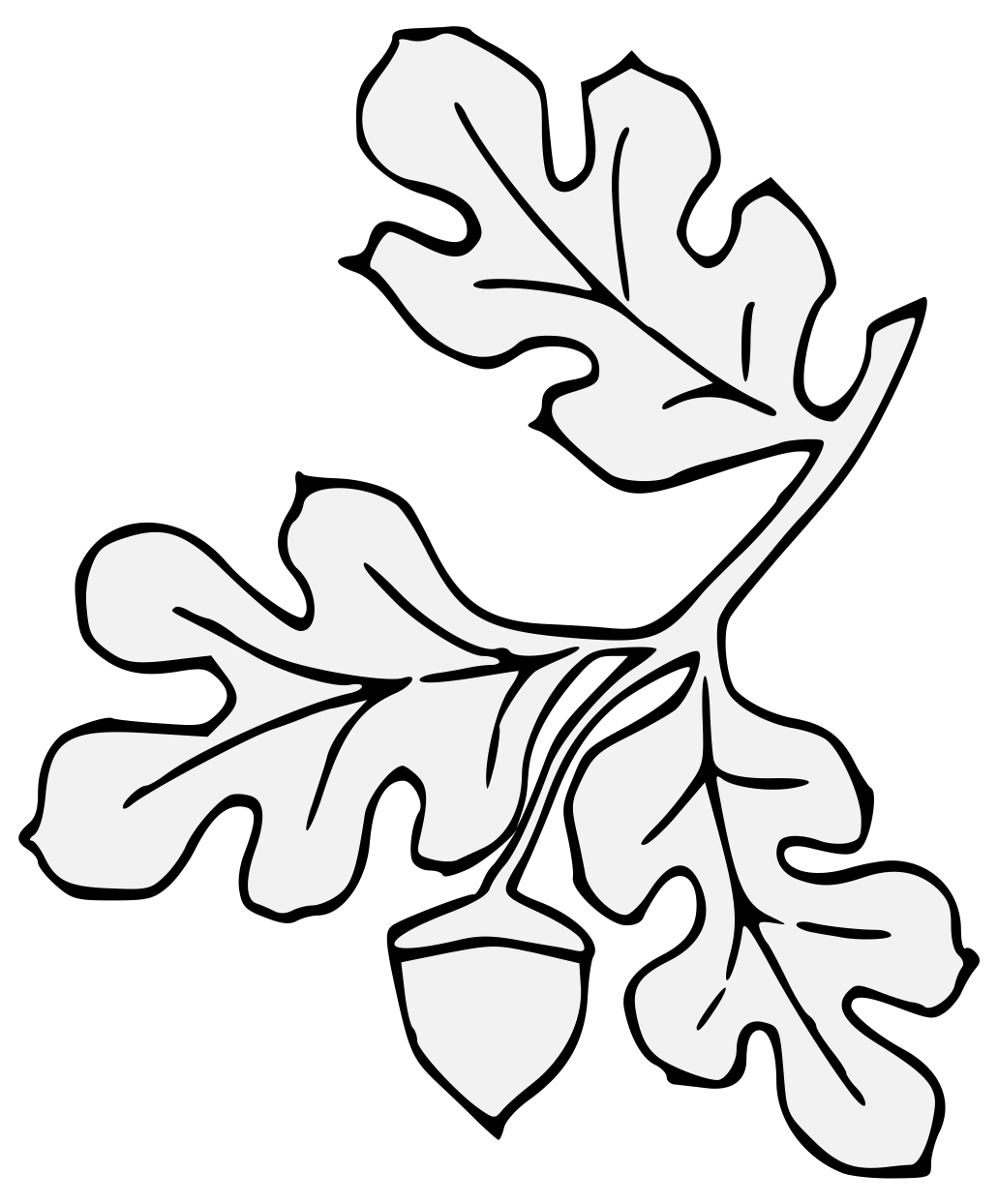 Acorn Leaf Png Picture (black, lavender, white)