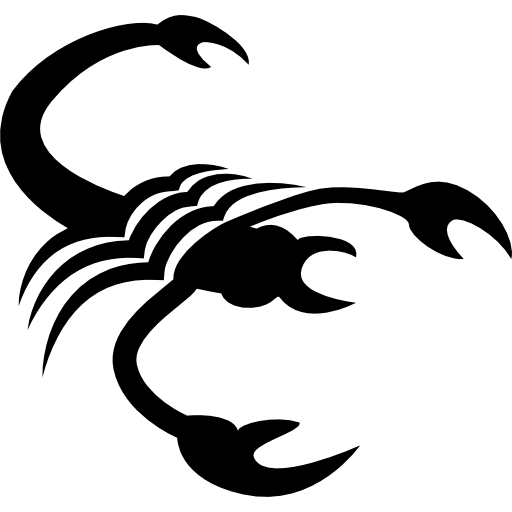 Scorpio Zodiac Symbol Png Pic (black, lavender, white)