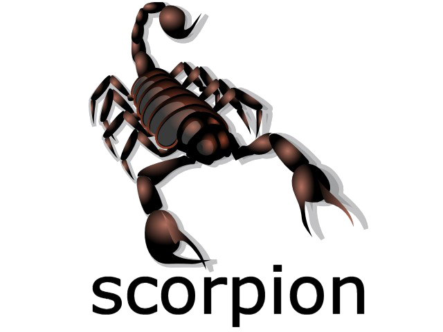 Scorpion Png Image (black, lavender, white, gray)