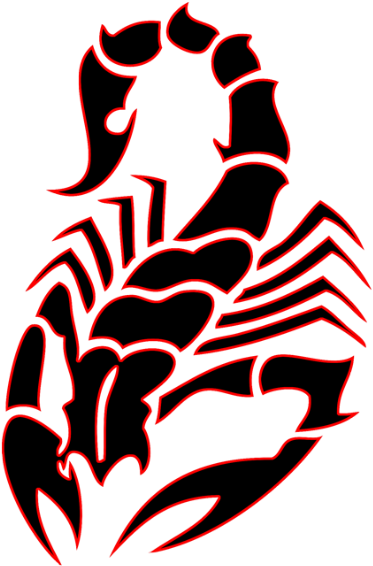 Scorpion Tattoo Png Images (black, maroon)