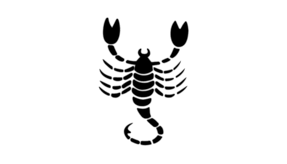 Scorpion Tattoo Png Pic (gray, black, lavender, white)