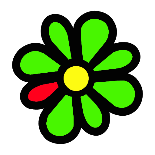 Icq Socialnetwork Free Nobackground Png Icon Download (red, yellow, lime, black)