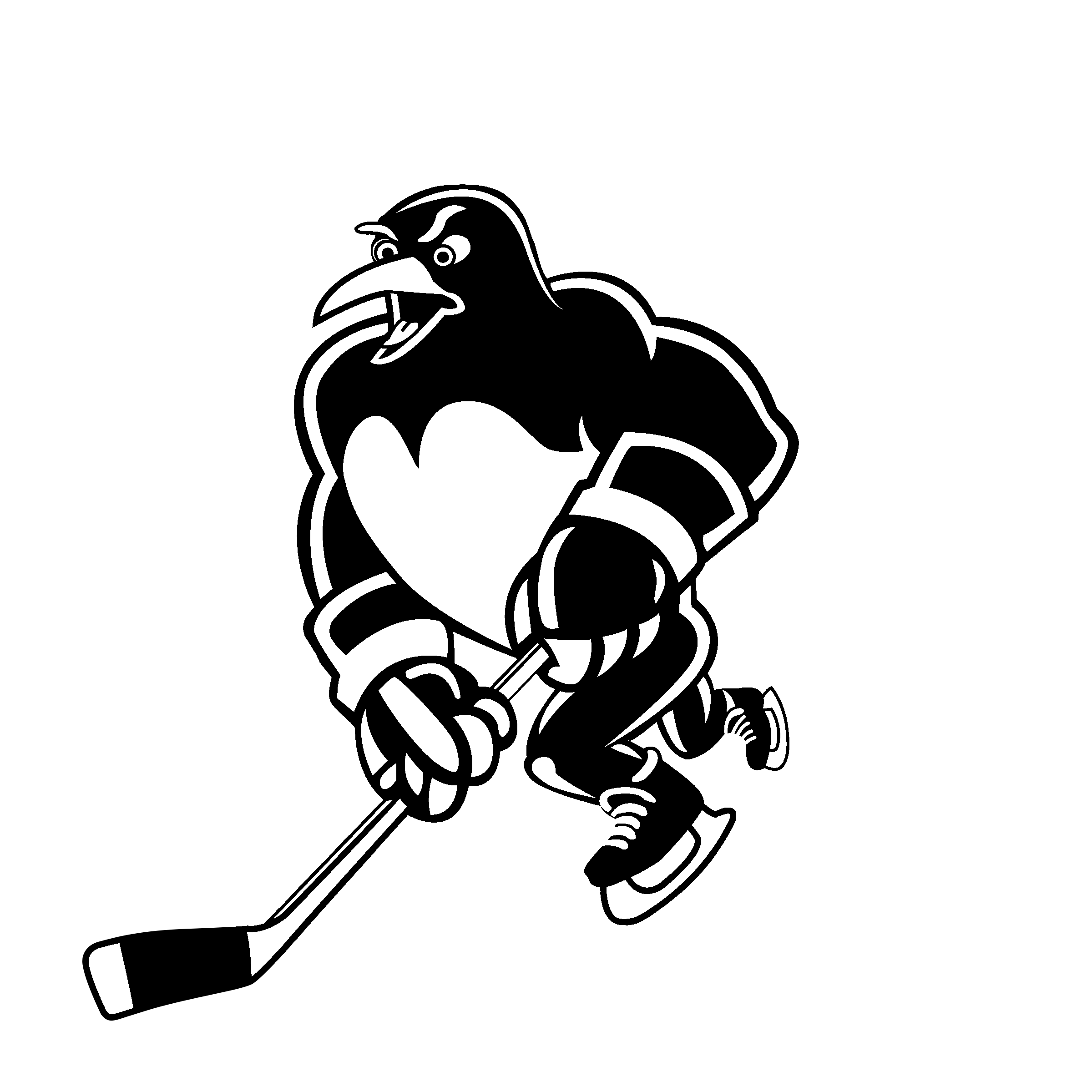 Scranton Penguins Png Hd (black, white, gray)