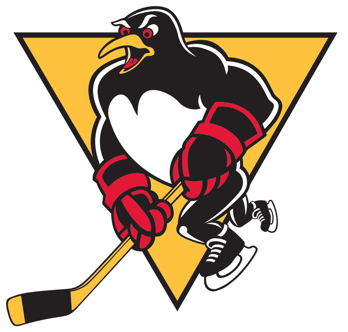 Scranton Penguins Png Pic (gold, white, black, maroon, gray)