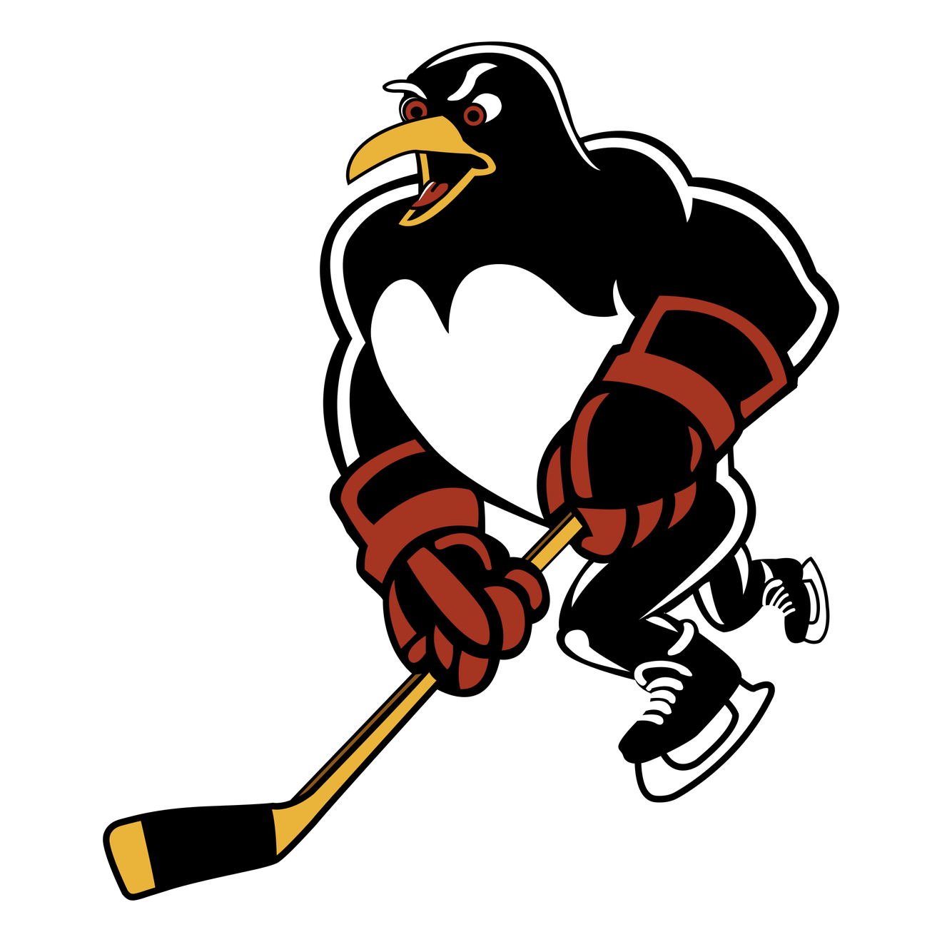 Scranton Penguins Png (black, chocolate, white)