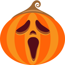 Scream Pumpkin Halloween Free Png Icon Download (maroon, orange, chocolate, black)