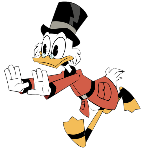 Scrooge Mcduck Png Transparent Image (black, salmon, chocolate, white)