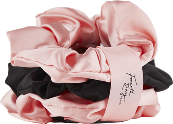 Scrunchies Transparent Png (black, pink, silver)