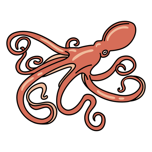 Octopuse Png Hd Isolated (black, salmon)