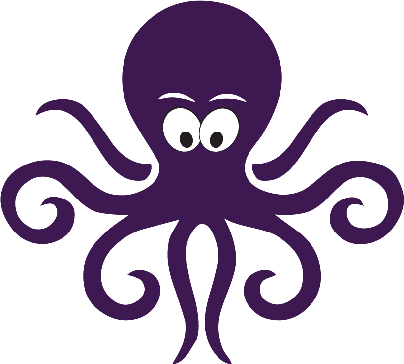 Octopuse Png Photos (white, indigo, black)