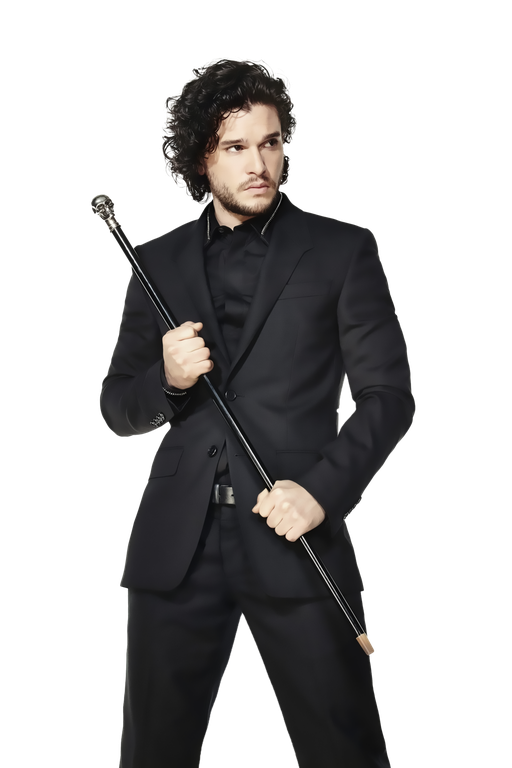 Actor Kit Harington Png Free Download (white, black)