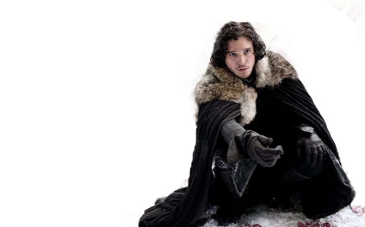 Actor Kit Harington Png Hd (black)