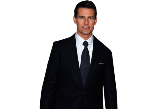 Actor Tom Cruise Png Image (black)