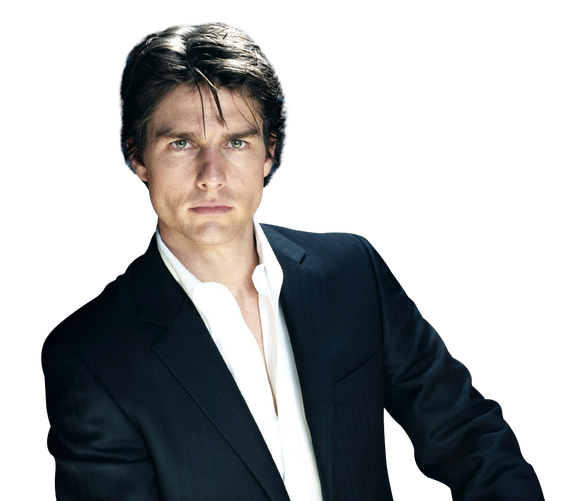 Actor Tom Cruise Png Pic (black, white)