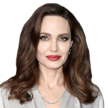 Actress Angelina Jolie Png Photo (beige, black, pink, silver)