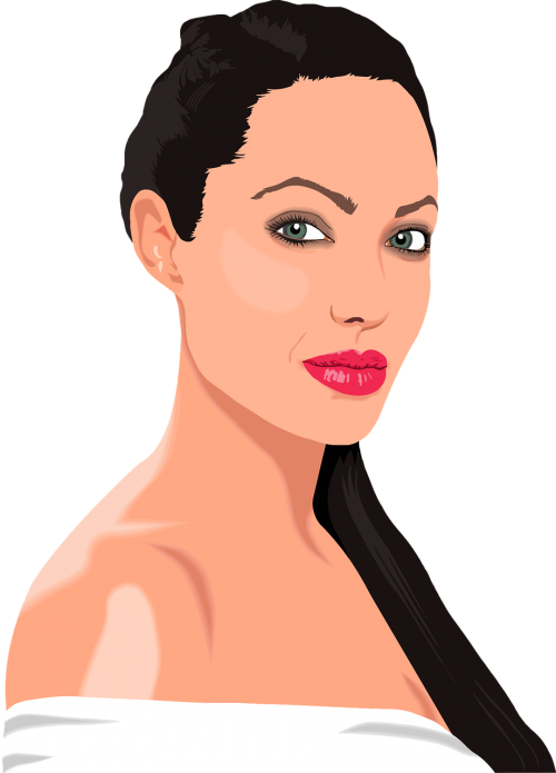 Actress Angelina Jolie Transparent Png (white, salmon, black, pink)