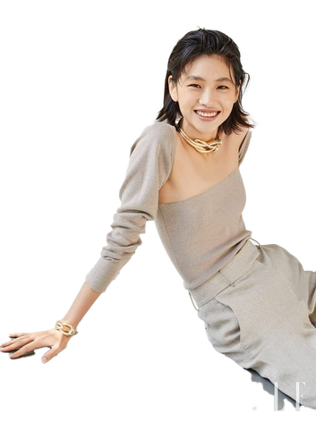 Actress Jung Ho Yeon Png Isolated Image (silver, black)