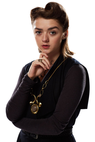 Actress Maisie Williams Png Free Download (black)