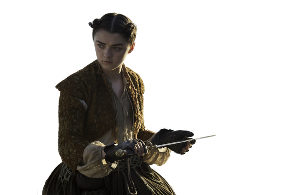 Actress Maisie Williams Png Transparent Image (black)