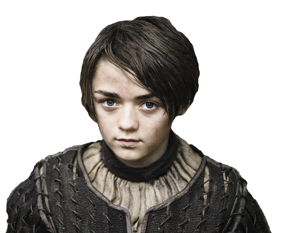 Actress Maisie Williams Transparent Background (black)