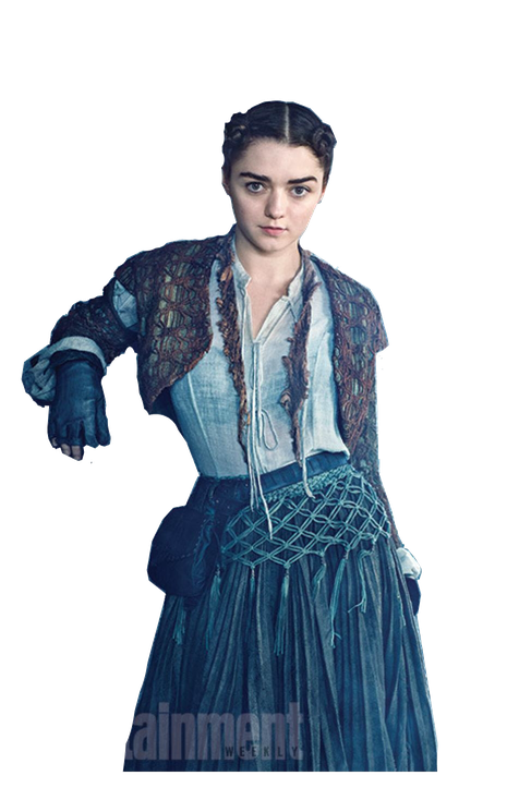 Actress Maisie Williams Transparent Png (navy, black)