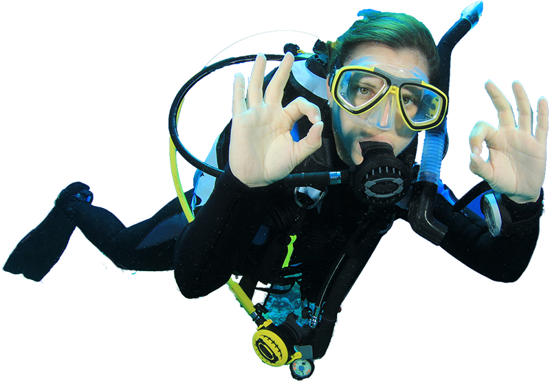 Scuba Diver Png Photo (navy, black, teal, blue)