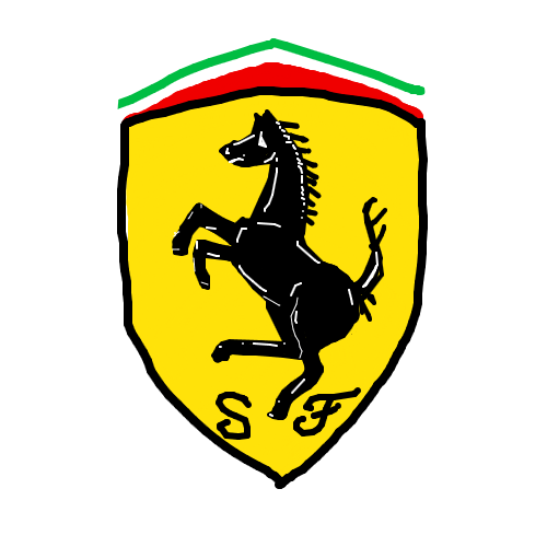 Scuderia Ferrari Png Photo (black, gold, yellow, white)