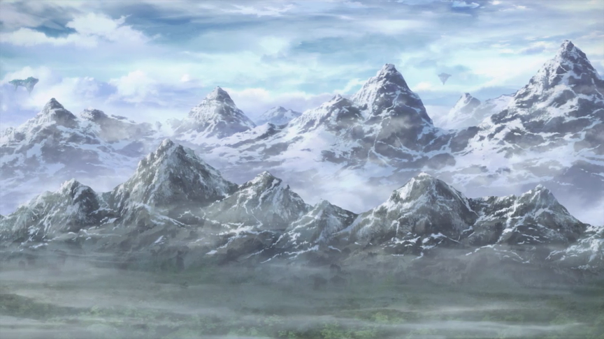 Icy Mountains Png Image (gray, lavender)