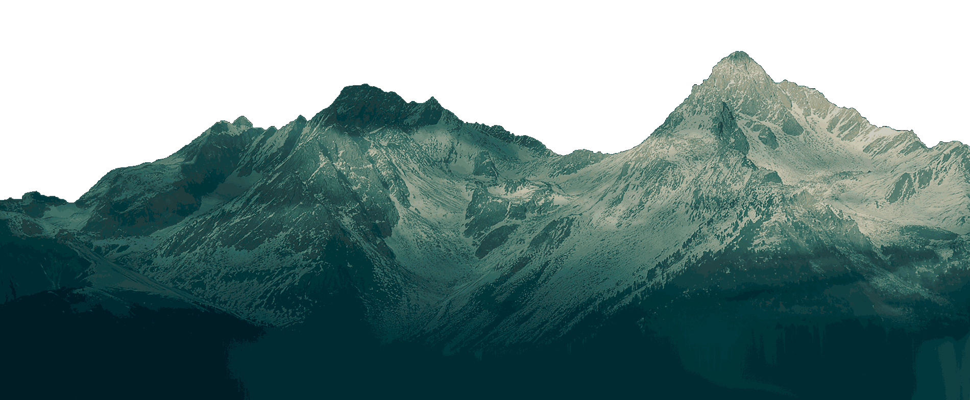 Icy Mountains Png Pic (navy, black)