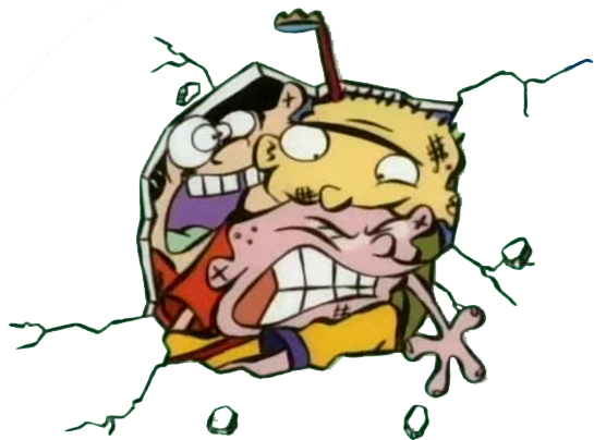 Ed Edd N Eddy Png Isolated Image (salmon, black)