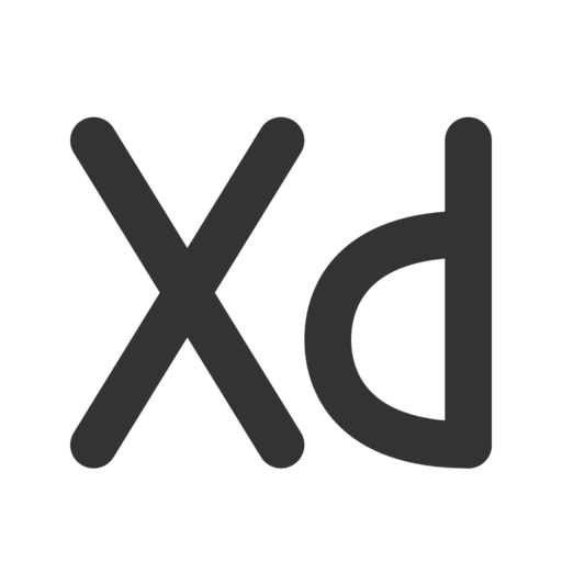 Xd Free Png Icon (black)