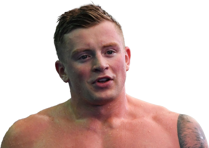 Adam Peaty Olympic Player Background Png (salmon, black, gray, indigo)