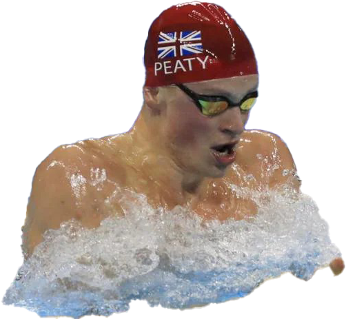 Adam Peaty Png Background Image (white, silver, gray)