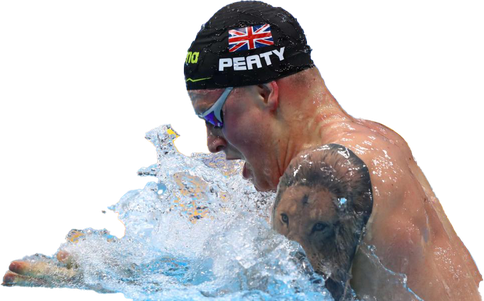 Adam Peaty Png Hd (black, gray)