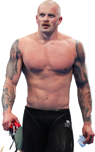 Adam Peaty Png Transparent Image (black)