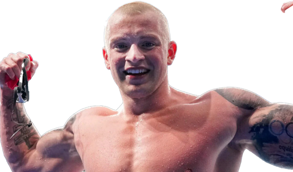 Adam Peaty Transparent Background (pink, black)