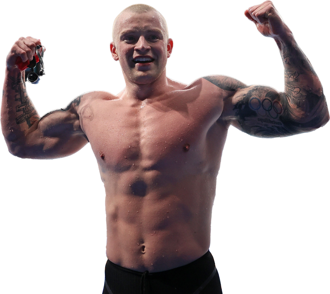 Adam Peaty Transparent Png (black)