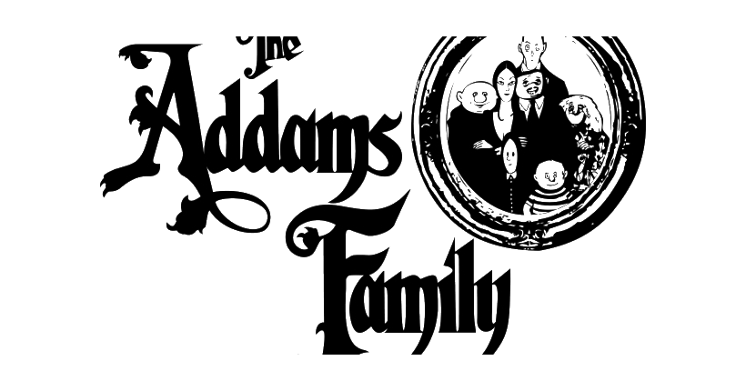 Adams Family Png Clipart (white, black, gray, silver)