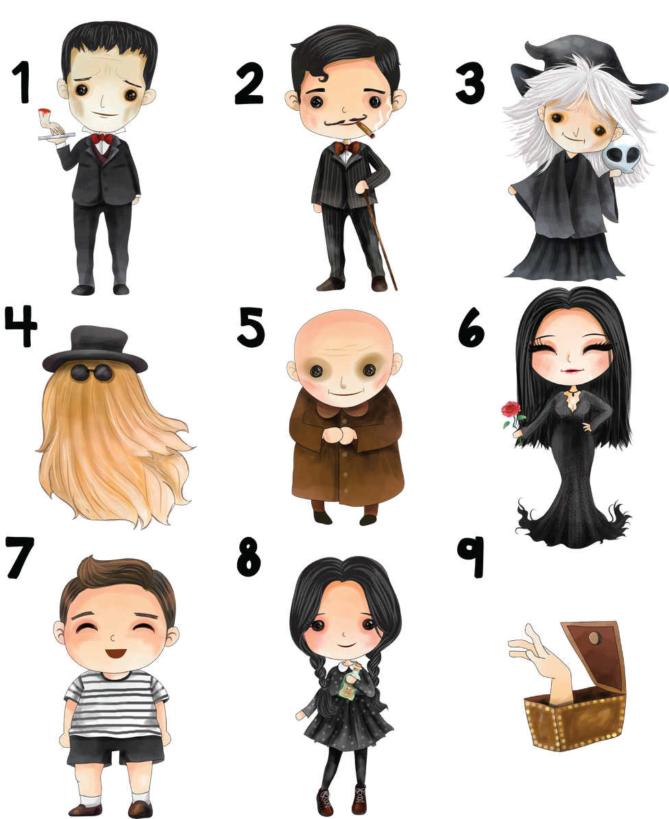 Adams Family Transparent Png (black)