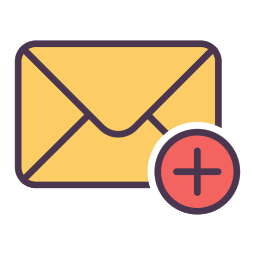 Add Chat Email Free Png Icon (salmon, black, indigo, gray)