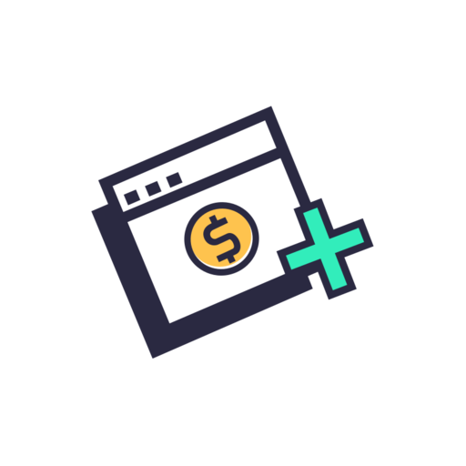 Add Wallet Free Png Icon (white, black, indigo)