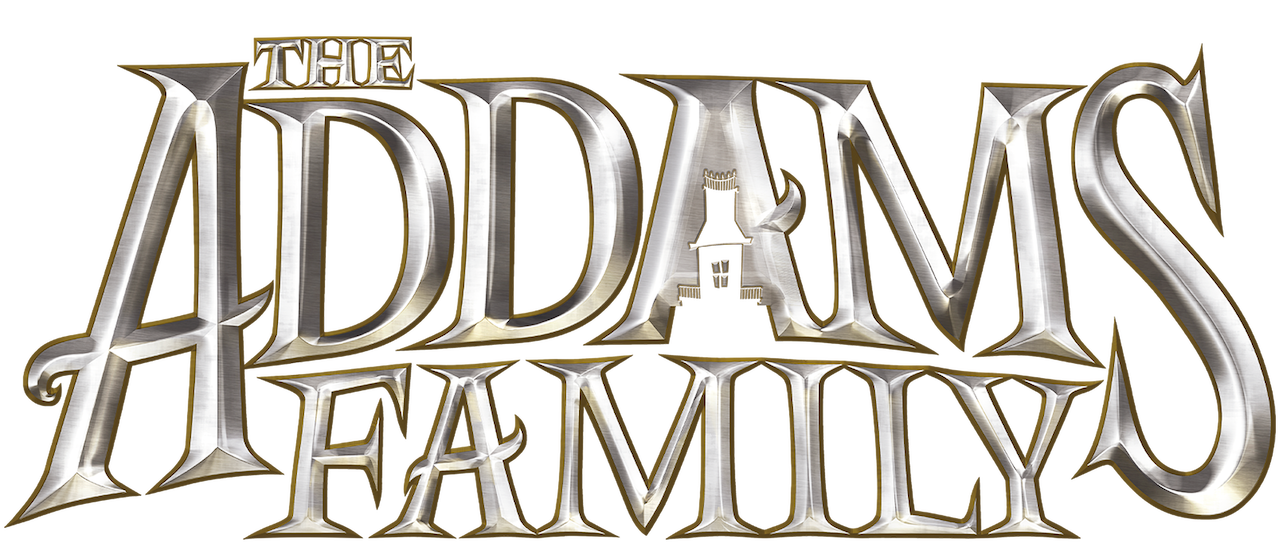 Addams Family Logo Png Cutout (black, white)