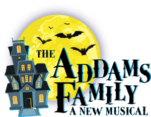 Addams Family Logo Png Pic (gold, black, navy, yellow)