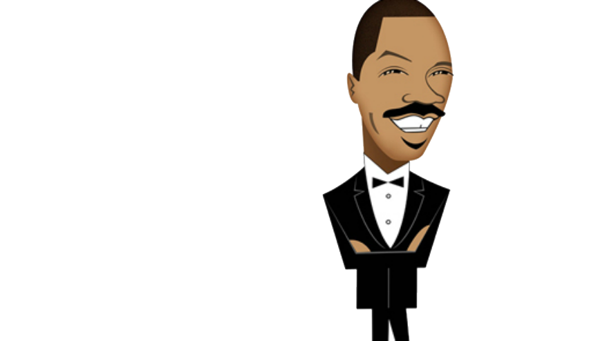 Eddie Murphy Transparent Png (salmon, black, white)