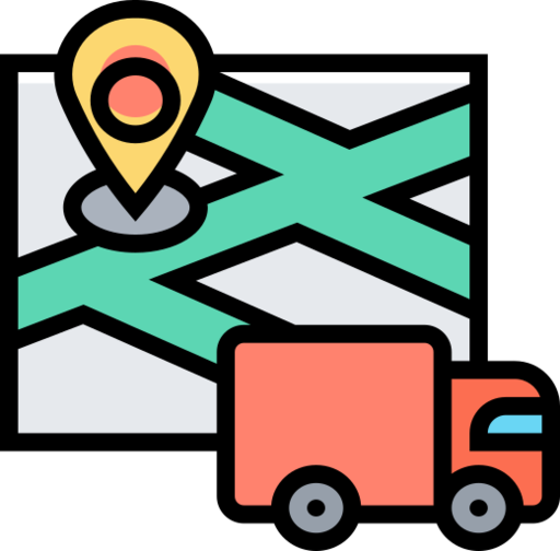 Address Delivery Map Tracking Distribution Icon Free Transparent Png Icon Download (silver, lavender, salmon, black)