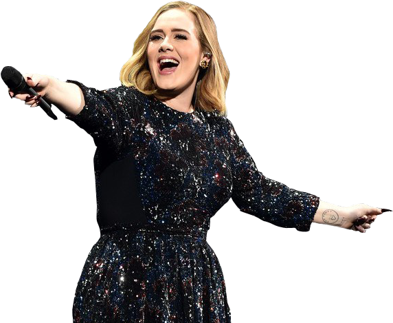 Adele Png Transparent Image (black)