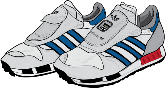 Adidas Shoes Png File (lavender, black, silver)