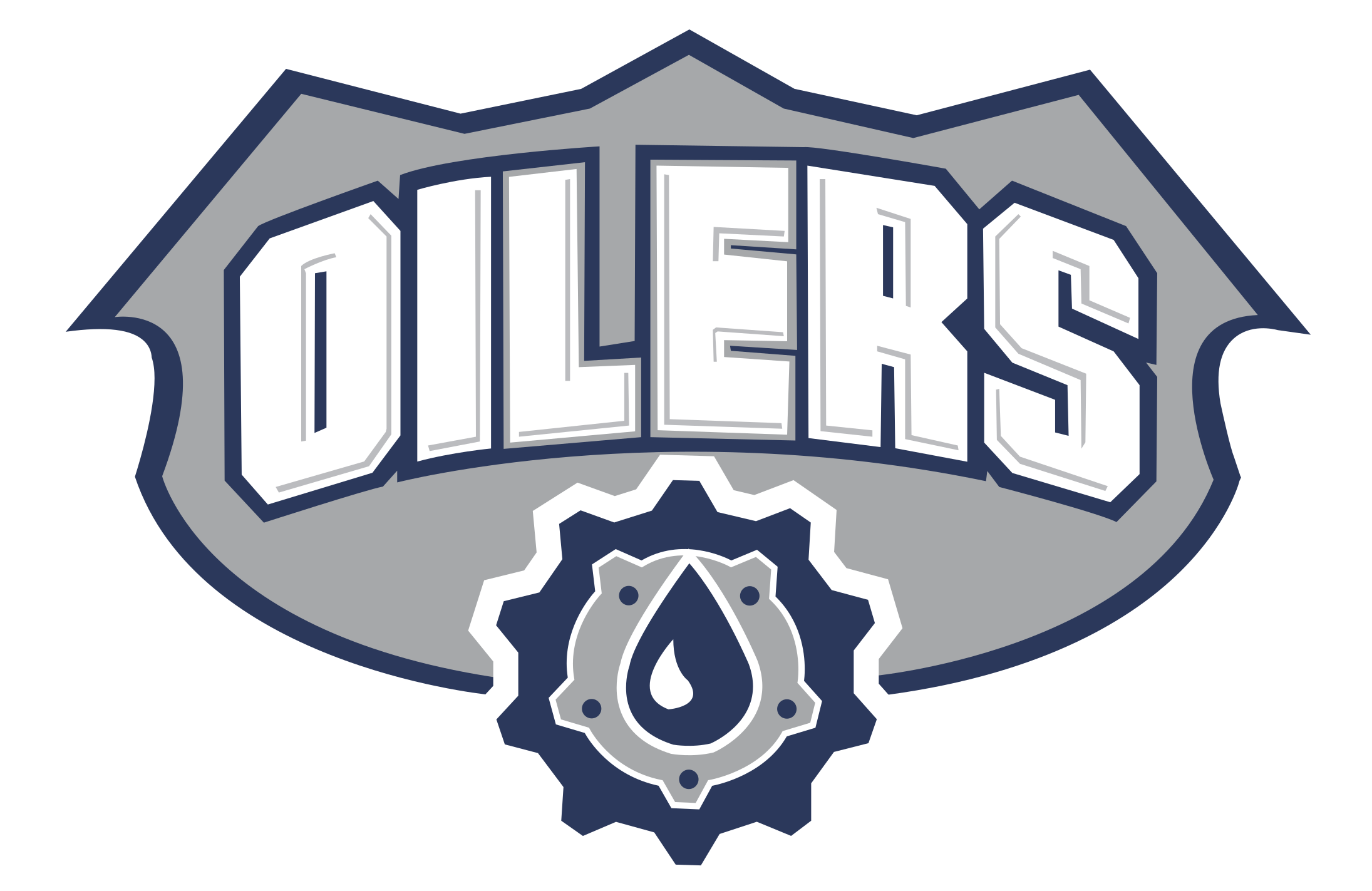 Edmonton Oilers Png Pic (black, indigo, silver, white)