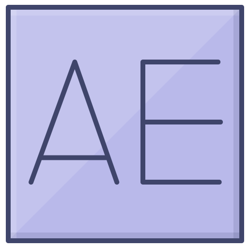 Adobe After Effects Ae Logo Icon Free Png Icon Download (silver, indigo, black, gray, lavender)