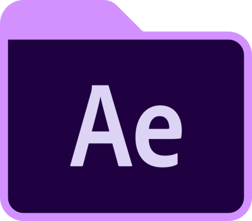 Adobe After Effects Folder Icon Free Png Icon Download (violet, lavender, black, indigo)